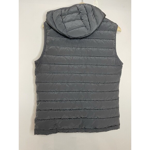 Harmont Blaine Men's Small Gray Hooded Zip Up Puffer Down Vest - Picture 7 of 9